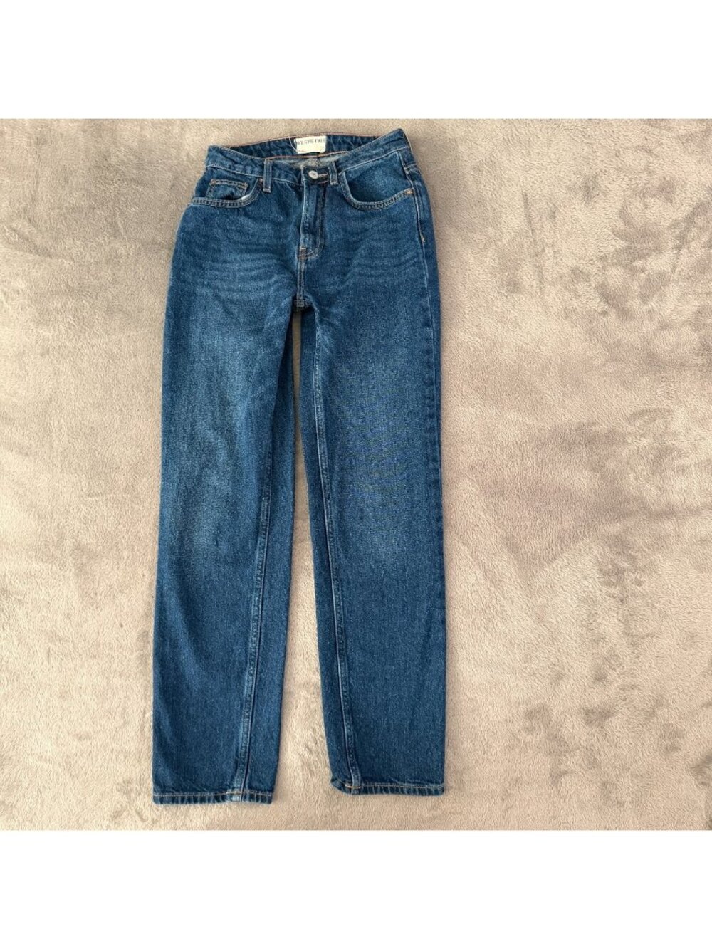 We The Free Pacifica High Rise Slim Straight Leg Jeans Womens 25 0 Dark Wash